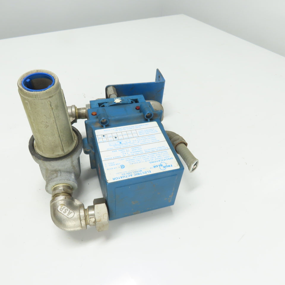 True Blue Plas-O-Matic EBV-65 Electric Actuator Valve 1/2" 120VAC 2A