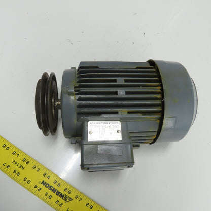 Ackeret AG Zurich A80/4A-11 0.65Kw Electric Motor 480V Y 1690RPM 1.4A 60Hz