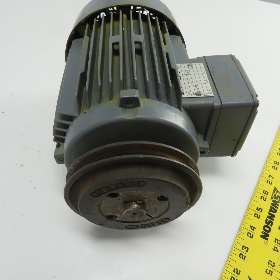 Ackeret AG Zurich A80/4A-11 0.65Kw Electric Motor 480V Y 1690RPM 1.4A 60Hz