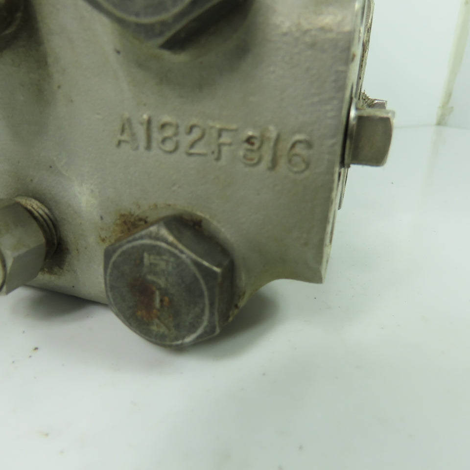 Foxboro 823DP-I3S1NM2-Y Electronic Pressure Transmitter W/ A182F316 Manifold