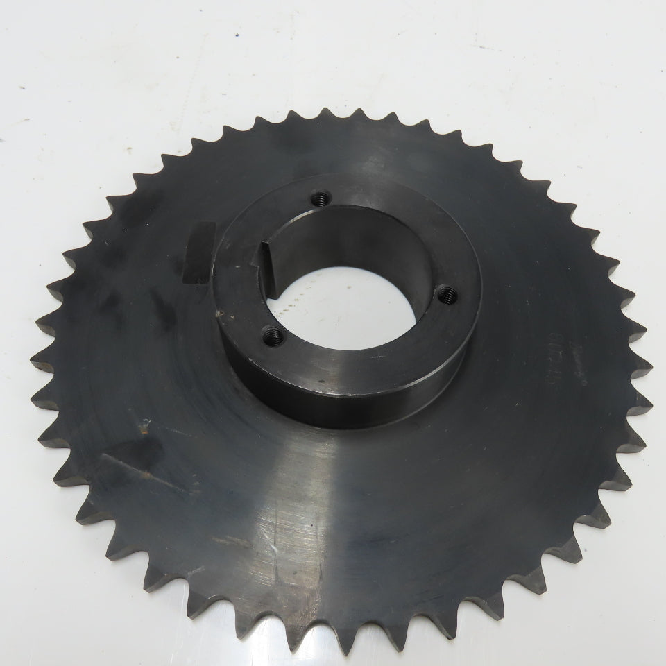 Browning 60Q45 Single Row Roller Chain Sprocket 45-Tooth Q1 Tapered Bore
