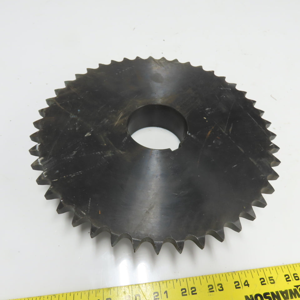 Browning 60Q45 Single Row Roller Chain Sprocket 45-Tooth Q1 Tapered Bore