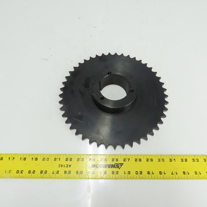Browning 60Q45 Single Row Roller Chain Sprocket 45-Tooth Q1 Tapered Bore