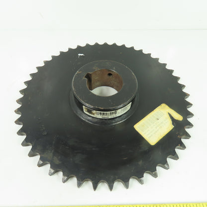 Tsubaki 50B45F Single Row Roller Chain Sprocket 45-Tooth 1-3/4" Bore