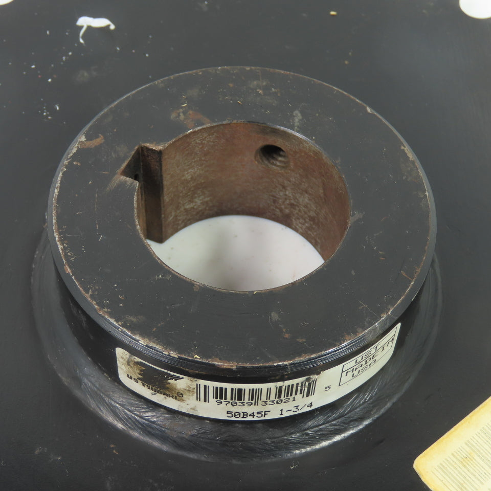 Tsubaki 50B45F Single Row Roller Chain Sprocket 45-Tooth 1-3/4" Bore