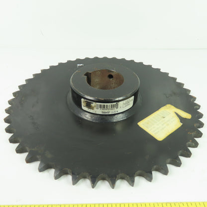 Tsubaki 50B45F Single Row Roller Chain Sprocket 45-Tooth 1-3/4" Bore
