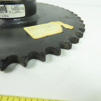 Tsubaki 50B45F Single Row Roller Chain Sprocket 45-Tooth 1-3/4" Bore