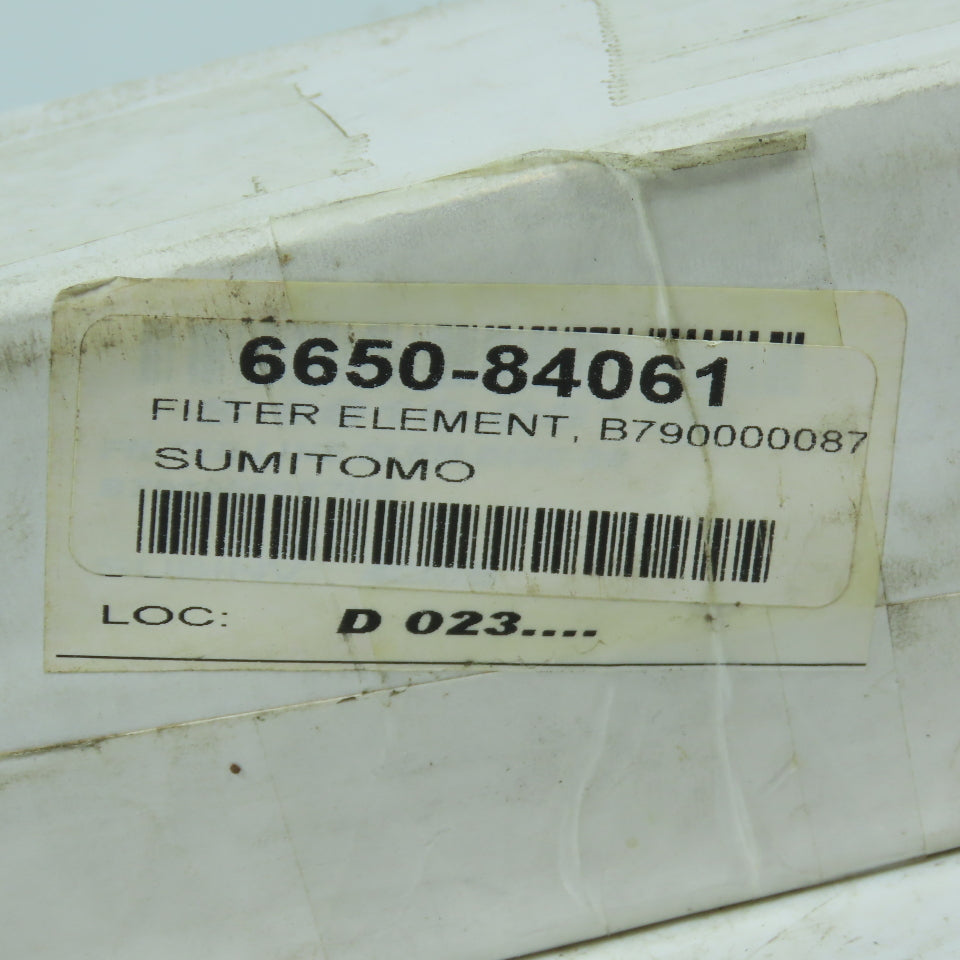 Sumitomo 6650-84061 P-UH-06.08-10MH Hydraulic Filter Element