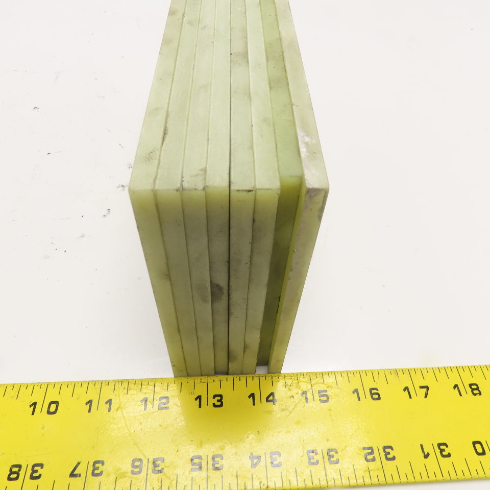 5" x 9-1/2" x 0.265" Laminate Fiberglass Garolite Style Plate Lot Of 8