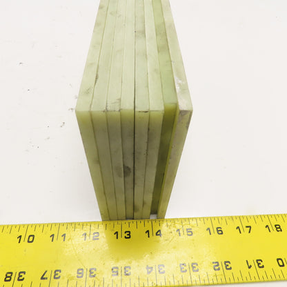 5" x 9-1/2" x 0.265" Laminate Fiberglass Garolite Style Plate Lot Of 8