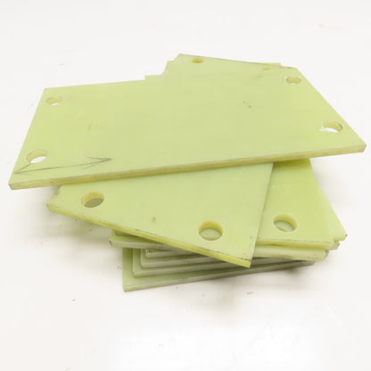 5" x 9-1/2" x 0.265" Laminate Fiberglass Garolite Style Plate Lot Of 8