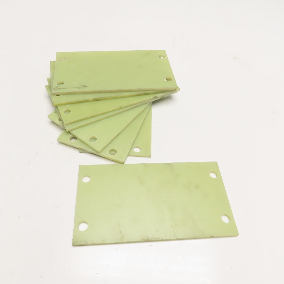 5" x 9-1/2" x 0.265" Laminate Fiberglass Garolite Style Plate Lot Of 8