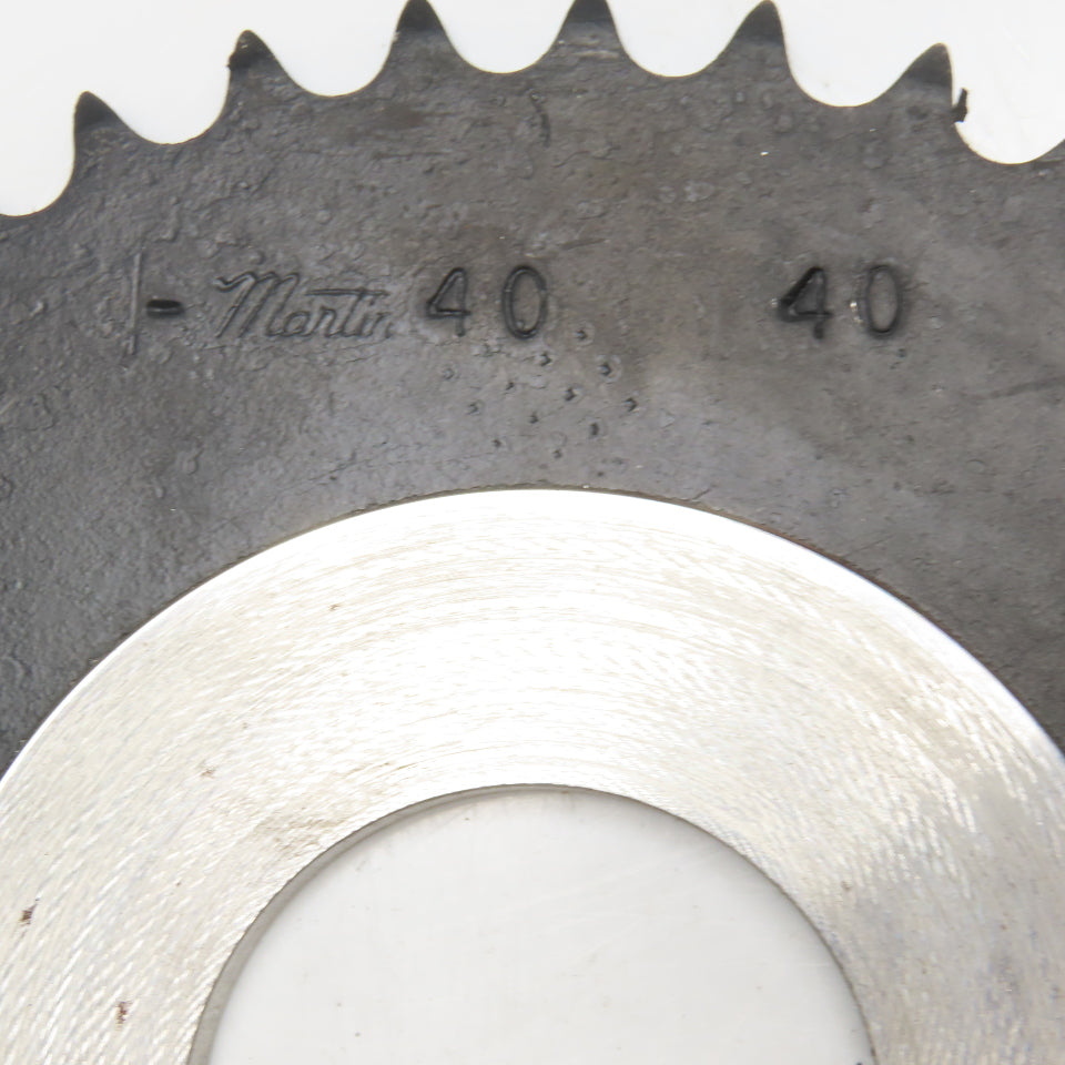 Martin 4040 No. 40 Single Strand Roller Chain Sprocket 40T 1-15/16" Bore