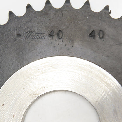 Martin 4040 No. 40 Single Strand Roller Chain Sprocket 40T 1-15/16" Bore