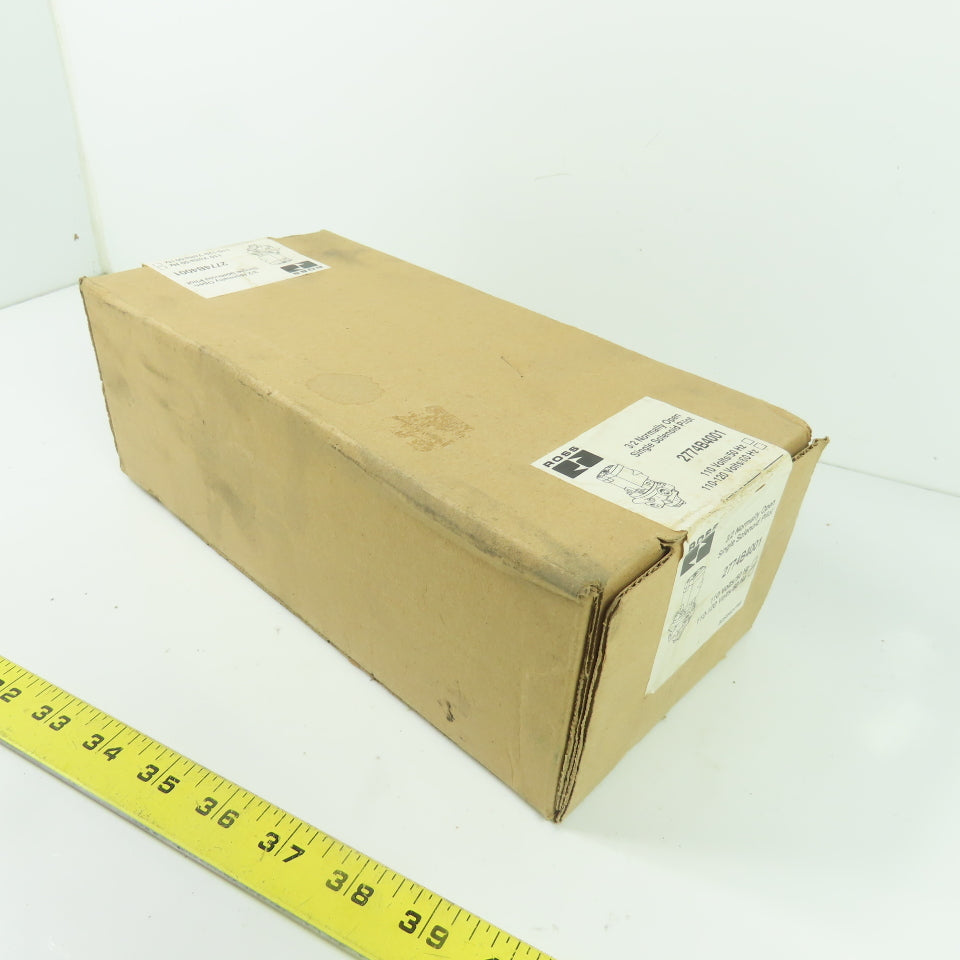 Ross 2774B4001 3/2 Normally Open Single Solenoid Pilot Valve 110/120V