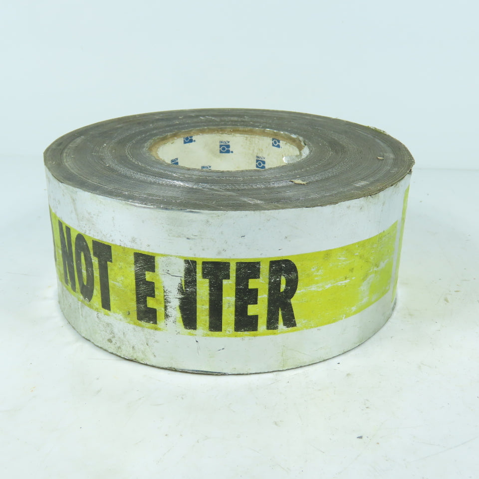 Brady 91476 Reflective Safety Tape "CAUTION DO NOT ENTER" 3" Wide