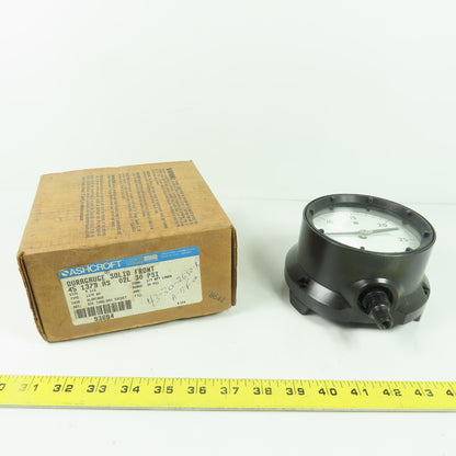 Ashcroft 45 1379 AS 02L Duraguage 4-1/2" 0-30PSI Range 1/4" NPT Brass Tube NEW
