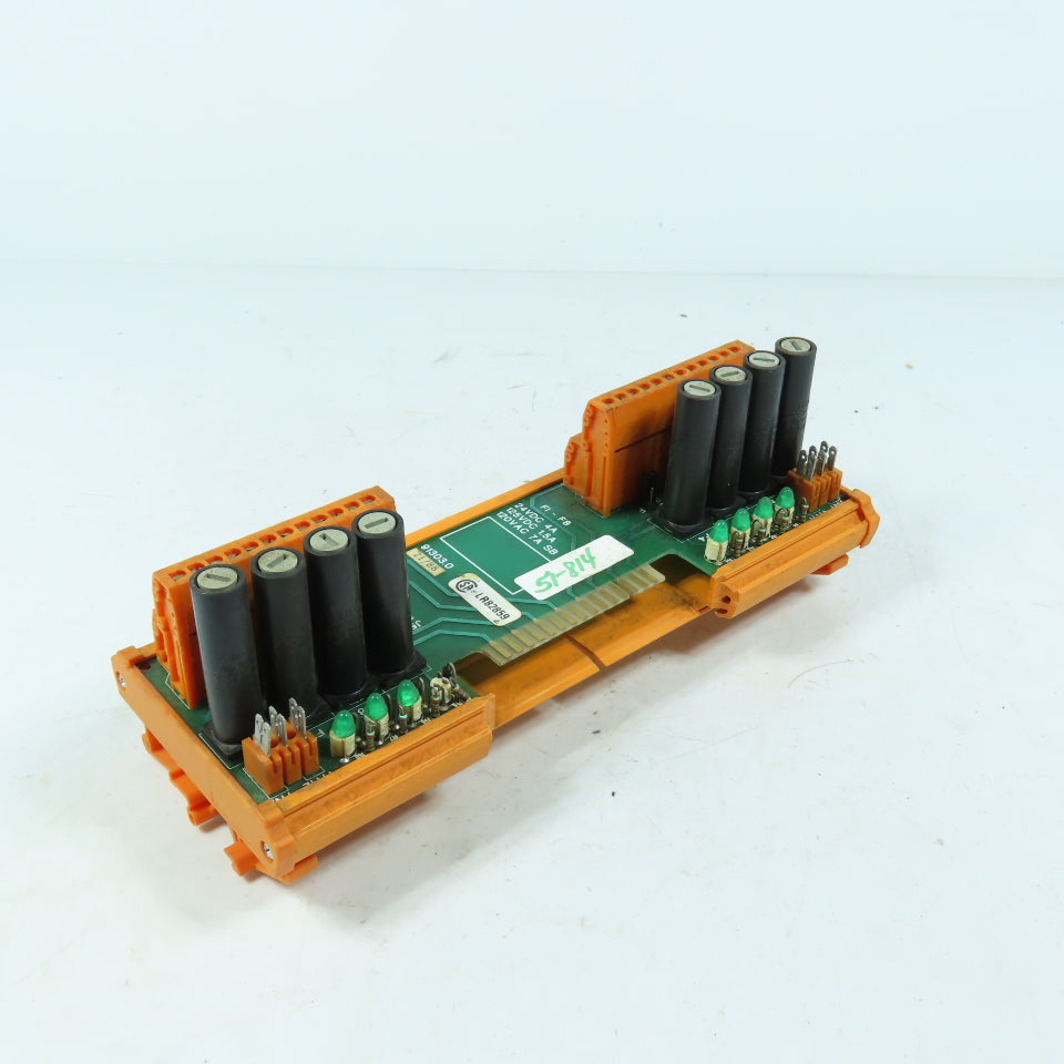 Weidmuller 91303.0 8-Position Fuse Interface Board Module 24VDC/120VAC