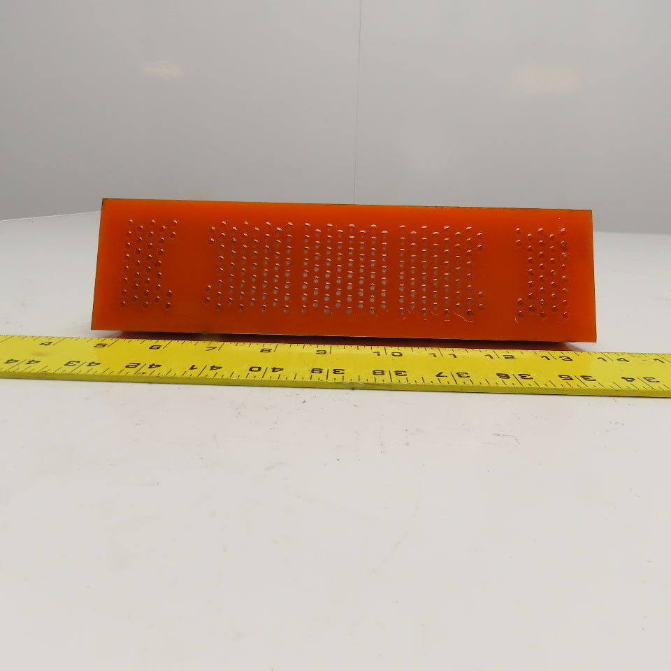 Almco Type Vibratory Media Finishing Wear Bracket Pusher 9-3/4" x 2-1/2" W