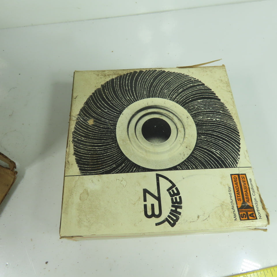Standard Abrasives E-Z Wheel Flap Wheel 100 Grit Sanding 6x2x1" Lot of 5