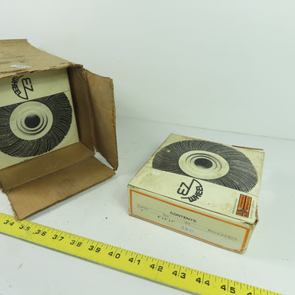 Standard Abrasives E-Z Wheel Flap Wheel 100 Grit Sanding 6x2x1" Lot of 5