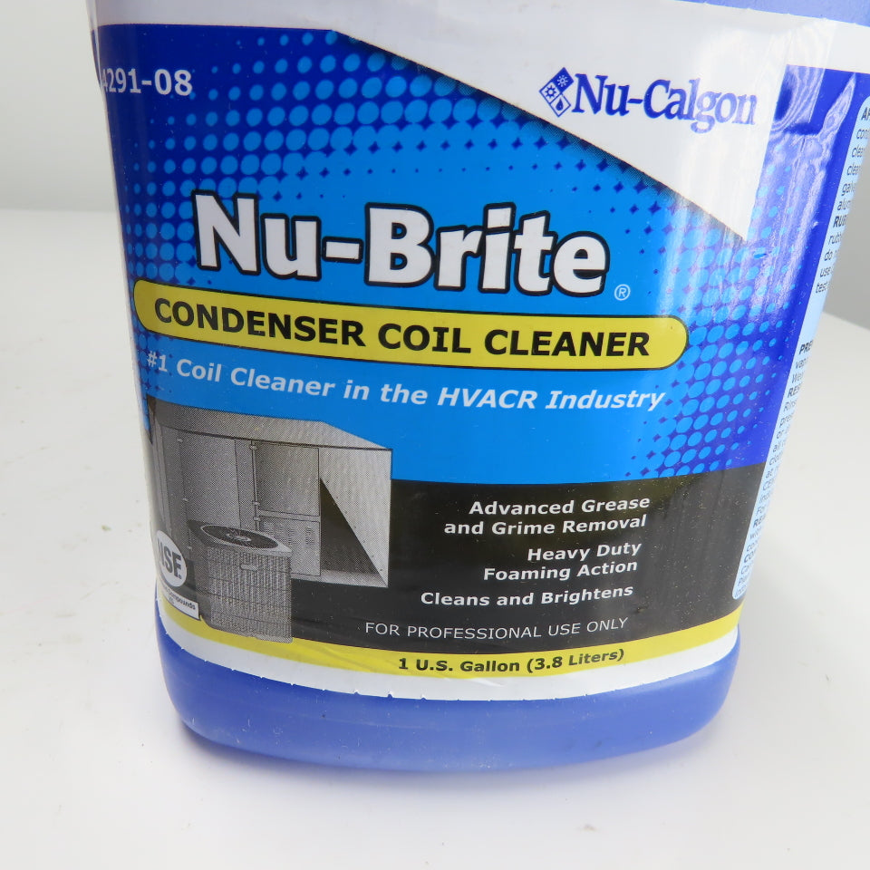 Nu-Brite Nu-Calgon Condenser Coil Cleaner Lot Of 4 Gallons