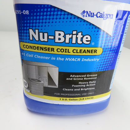 Nu-Brite Nu-Calgon Condenser Coil Cleaner Lot Of 4 Gallons