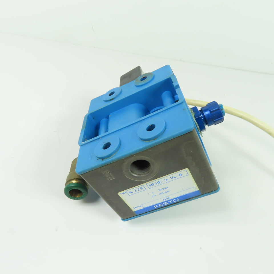Festo MFHE-3-1/4-B Pneumatic Solenoid Valve 1/4" NPT 145PSI 10Bar 24V