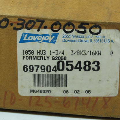 Lovejoy 1050 Grid Coupling Hub Size 1050 1-3/4" Bore 3/8" Keyway