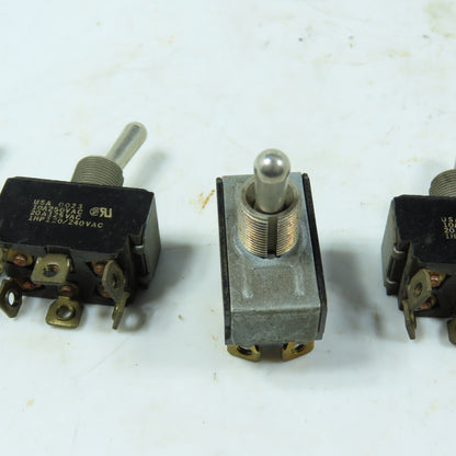 Eaton Cutler Hammer DPDT Toggle 20A 125V Heavy Duty DPDT Toggle Switch Lot of 4