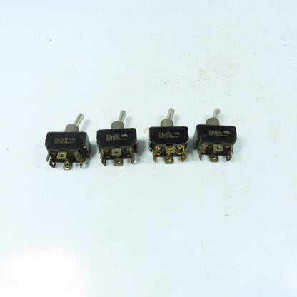 Eaton Cutler Hammer DPDT Toggle 20A 125V Heavy Duty DPDT Toggle Switch Lot of 4