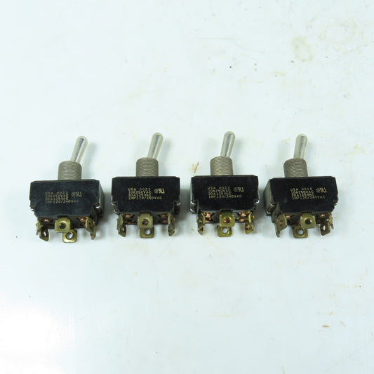 Eaton Cutler Hammer DPDT Toggle 20A 125V Heavy Duty DPDT Toggle Switch Lot of 4