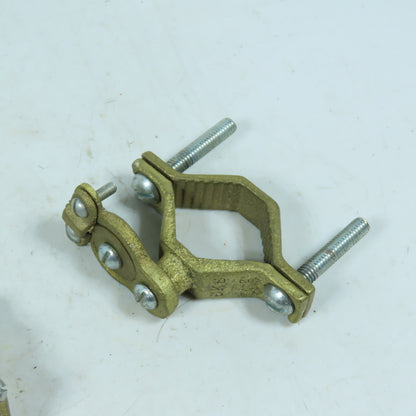 BKB J-2 Bronze Pipe Ground Clamp J-2 Direct Burial 1-1/4-2" Lot of 3