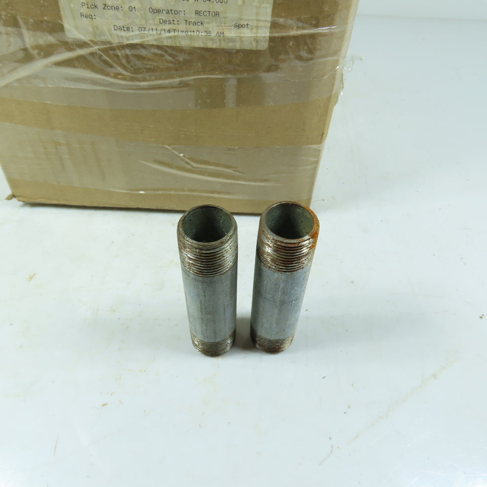 3/4" x 4" Galvanized Rigid Conduit Nipple Lot of 100