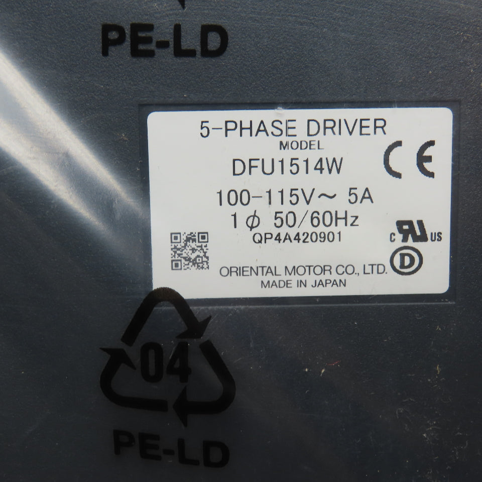 Vexta UFK564BW 5 Phase Driver Stepper Motor 110-115V 50/60Hz 1Ph
