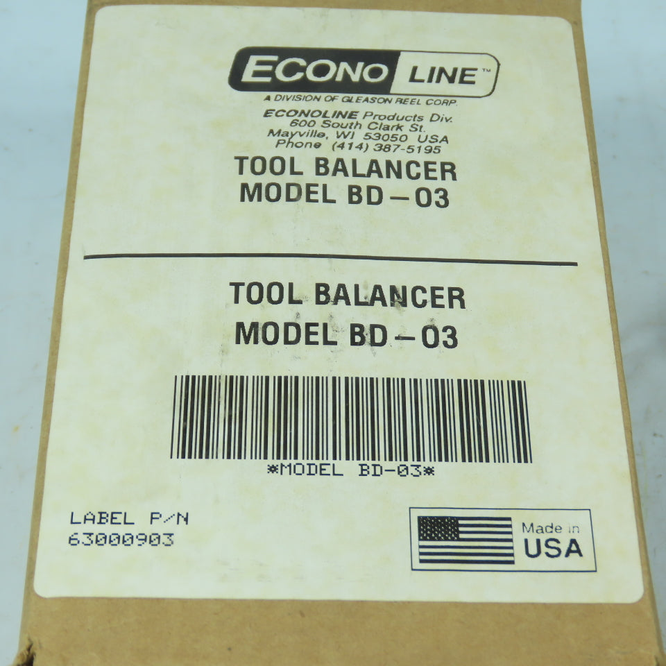 Gleason Reel BD-03 Econo Line Tool Balancer 3.0 Lbs Max Capacity