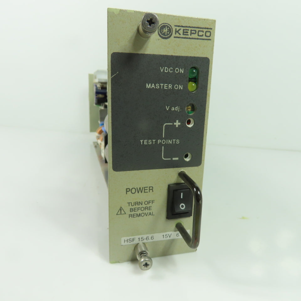 Kepco HSF 15-6.6 Plug-In Power Supply Board 15VDC 6.6A Output 120/240V Input