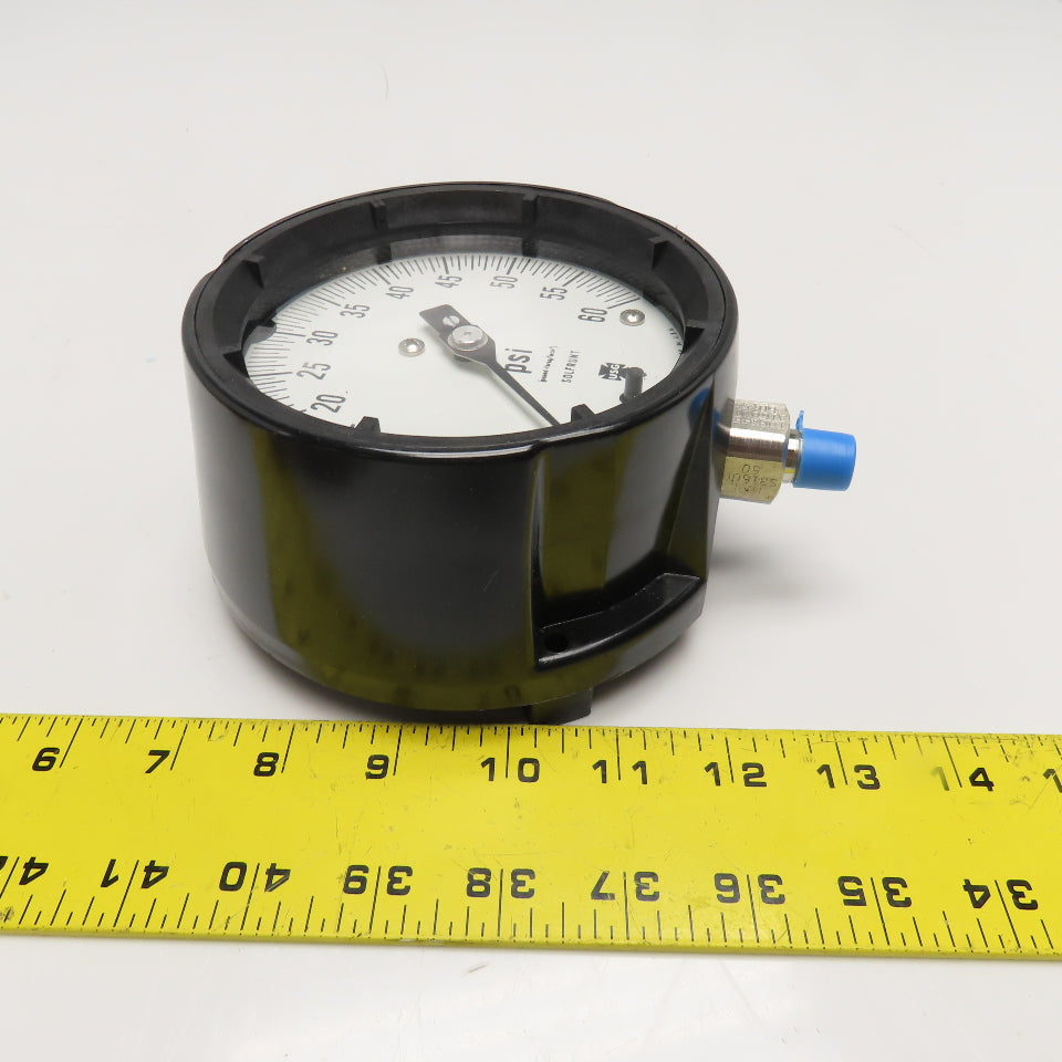 Ametek Fig 1981 0-60PSI Bottom Ported Pressure Gauge 4-1/2"