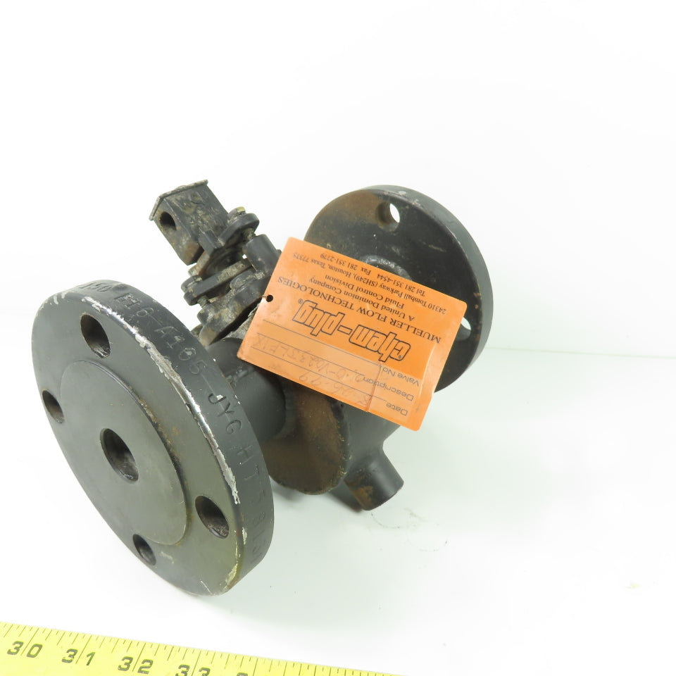 Chem-Plug Mueller 01.0-V0235LF1X 1" x 1/2"NPT Jacketed Sleeve Plug Valve