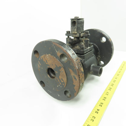 Chem-Plug Mueller 01.0-V0235LF1X 1" x 1/2"NPT Jacketed Sleeve Plug Valve