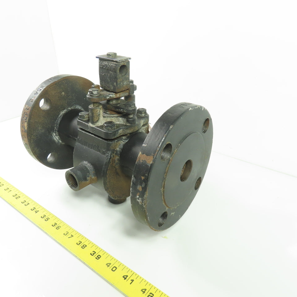Chem-Plug Mueller 01.0-V0235LF1X 1" x 1/2"NPT Jacketed Sleeve Plug Valve