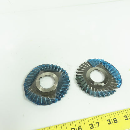 3" x 5/32" x 1" UB Straight Tooth Side Milling Cutter Lot Of 2