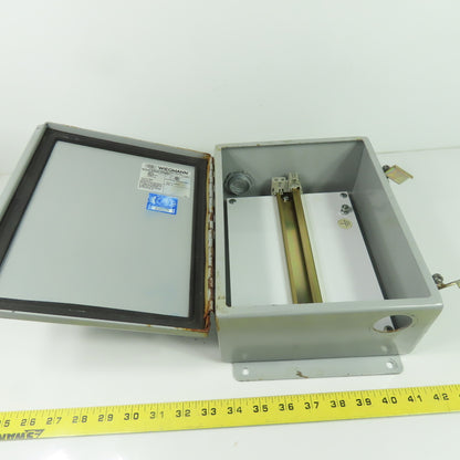 Weigmann B100804CH 10" x 8" x 4" Electrical Enclosure Type 12,13 W/ Backplate
