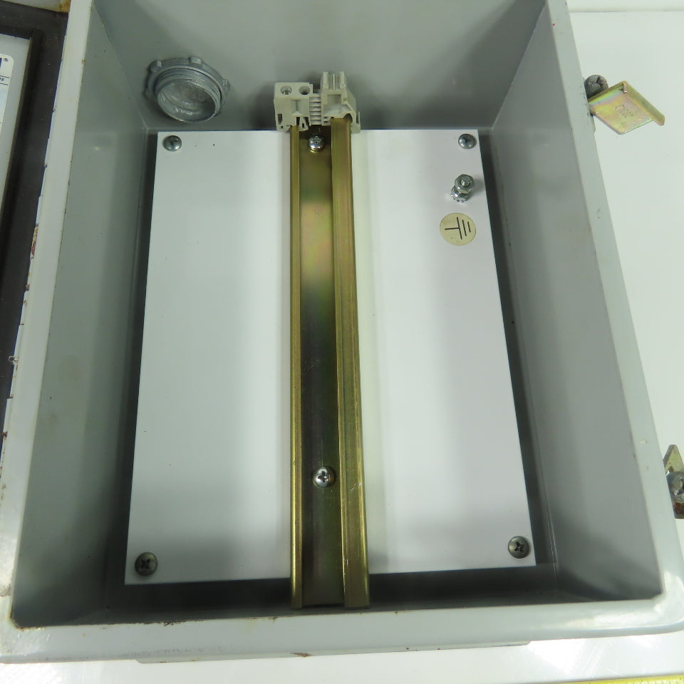 Weigmann B100804CH 10" x 8" x 4" Electrical Enclosure Type 12,13 W/ Backplate