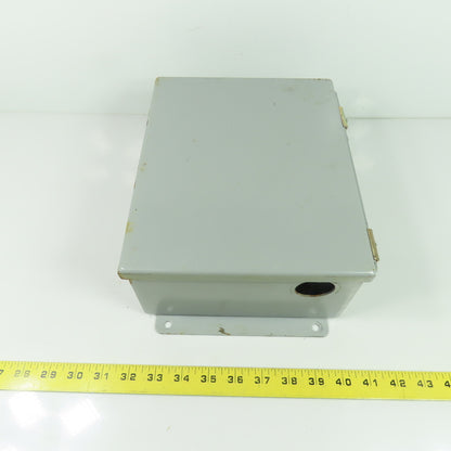 Weigmann B100804CH 10" x 8" x 4" Electrical Enclosure Type 12,13 W/ Backplate