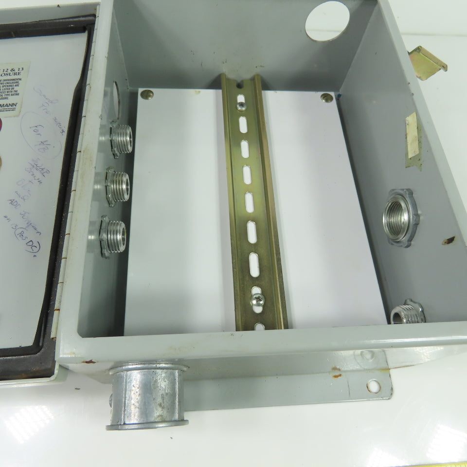 Wiegmann 10" x 8" x 4" Electrical Enclosure Type 12,13 W/ Backplate