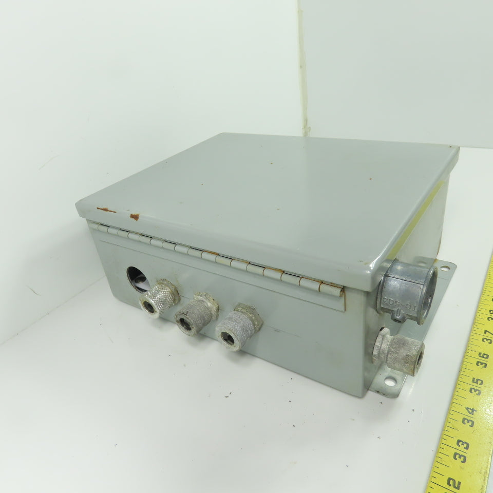 Wiegmann 10" x 8" x 4" Electrical Enclosure Type 12,13 W/ Backplate