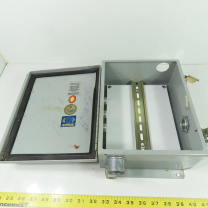 Wiegmann 10" x 8" x 4" Electrical Enclosure Type 12,13 W/ Backplate