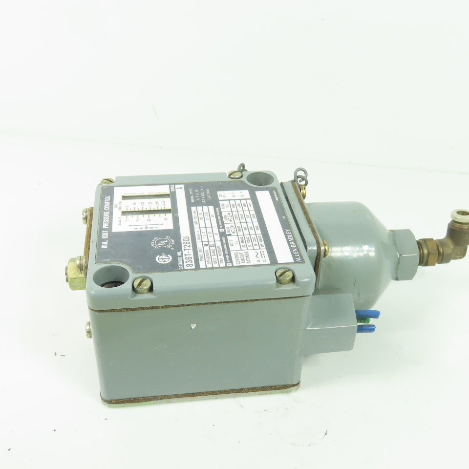 Allen Bradley 836T-T260J Ser A Pressure Control Switch 35PSI