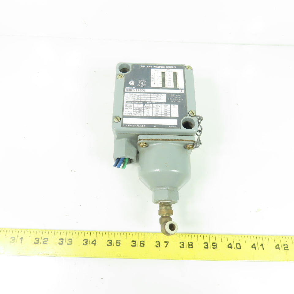 Allen Bradley 836T-T260J Ser A Pressure Control Switch 35PSI